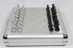 樹脂駒×金属盤(収納付き)