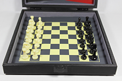 樹脂駒×木製盤(収納付き)