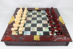 樹脂駒×木盤(収納付き・中国製)