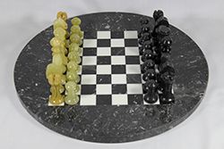 大理石駒×大理石盤(丸型)