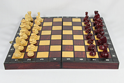 木製駒×木製盤(折畳み式・フランス製)